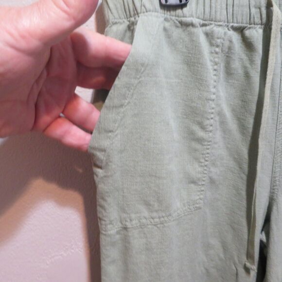 Thread & Supply Wide Leg Crop Pants Rayon/Linen Blend Size L - Picture 3 of 8